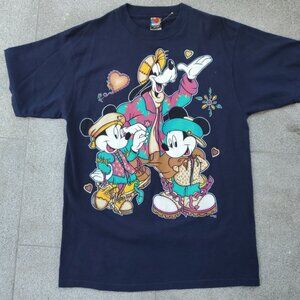 Vintage 90s NWT Disney Jerry Leigh shirt Hip Hop Mickey Goofy XL